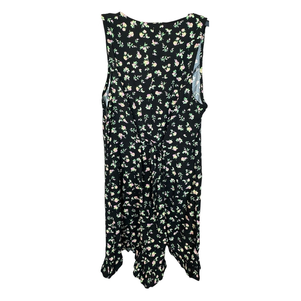 New BP. NORDSTROM Black Grounded Ditsy Floral Button-Up Romper Size M VACAY - Picture 5 of 9